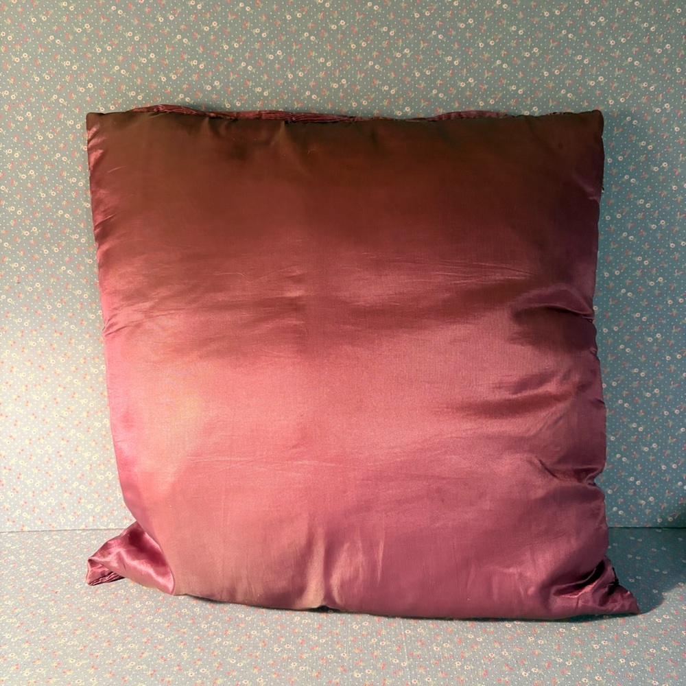 Mismatched Set of Elegant Purple & Mauve Textured Decorative Pillows - Picture 3 of 7